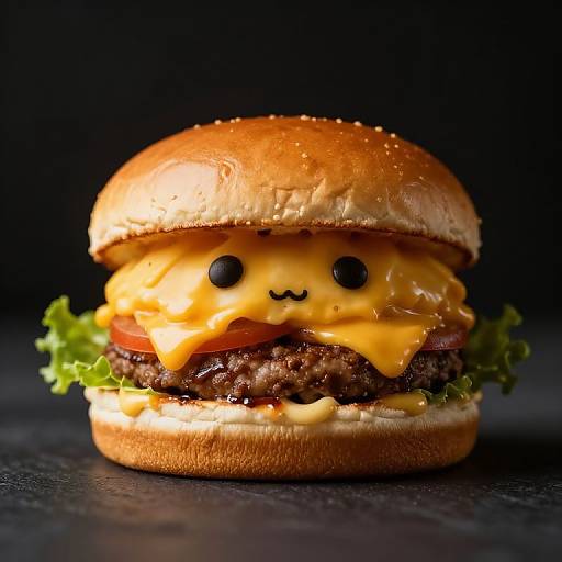 Kawaii Influencers Burger Photography