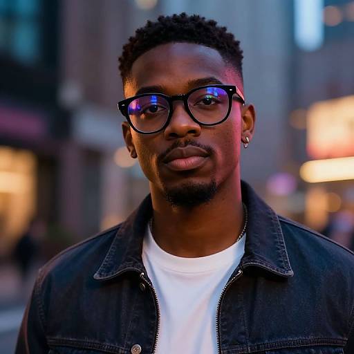 Stylish Urban Character with Glasses