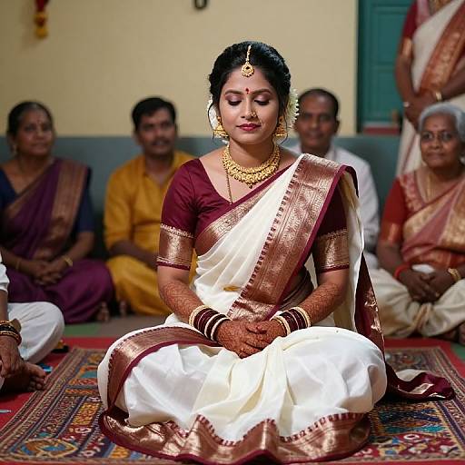 Bengali Bride in Traditional Wedding