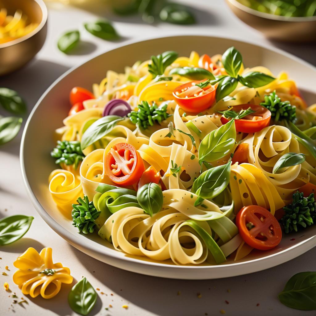 Vibrant Pasta Primavera Photography