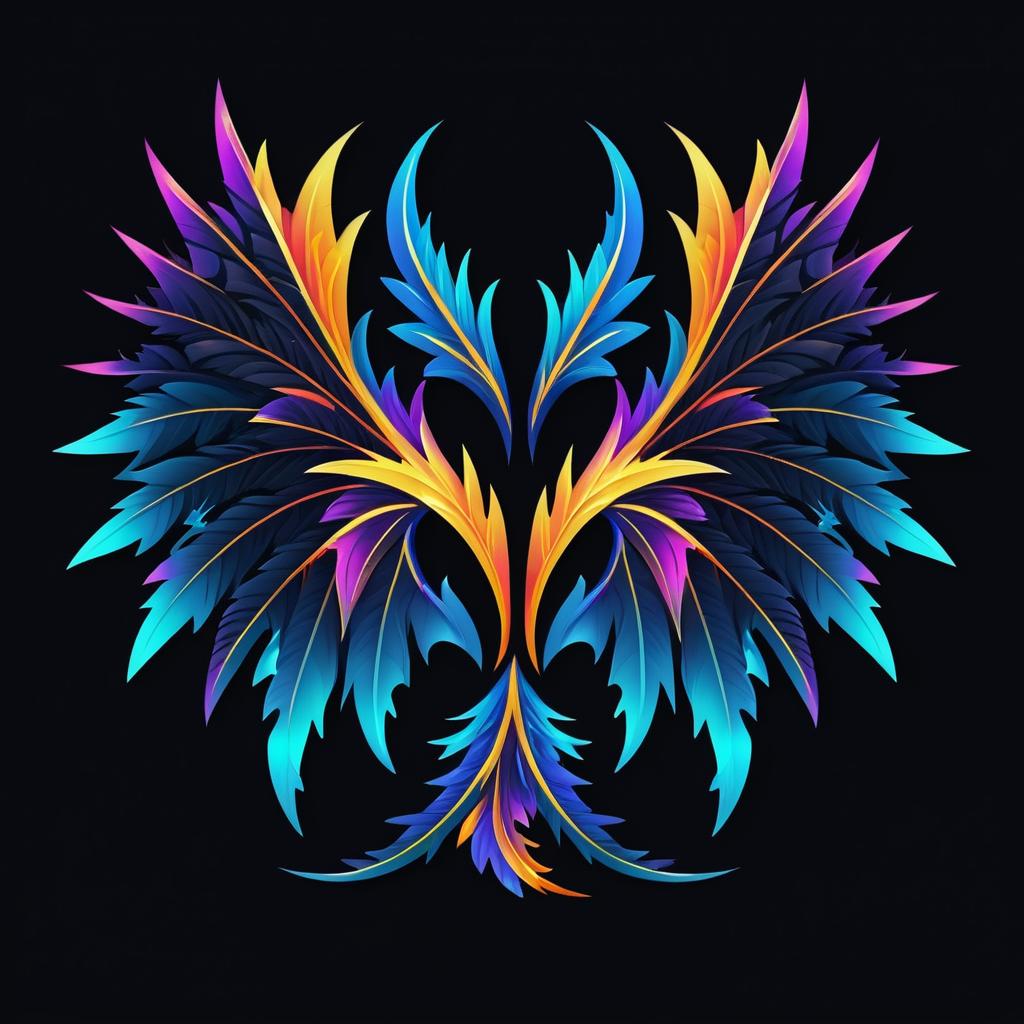 Vibrant Fantasy Dragon Wings Asset