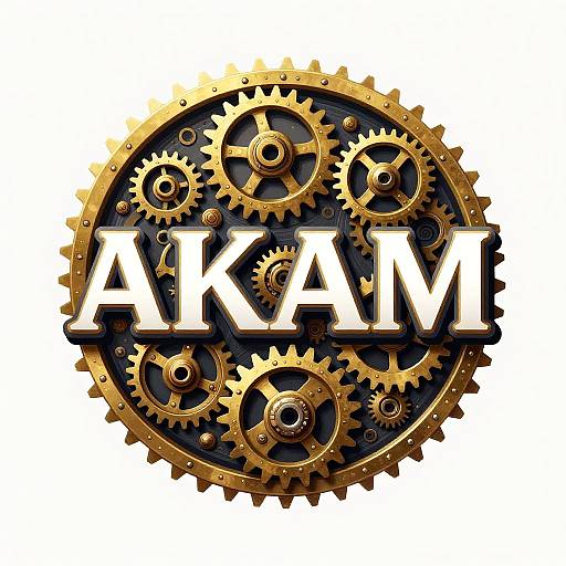 Steampunk AKAM Logo Design