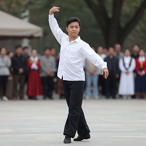 Realistic Male Folk Dance Costume Photo