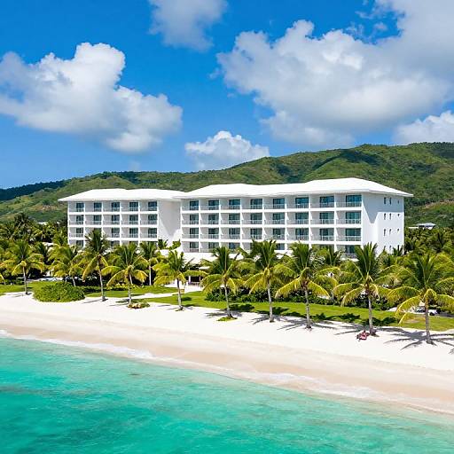 Tropical Resort Overlooking Turquoise Waters