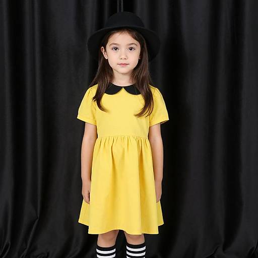 Young Girl in Yellow Dress Portrait