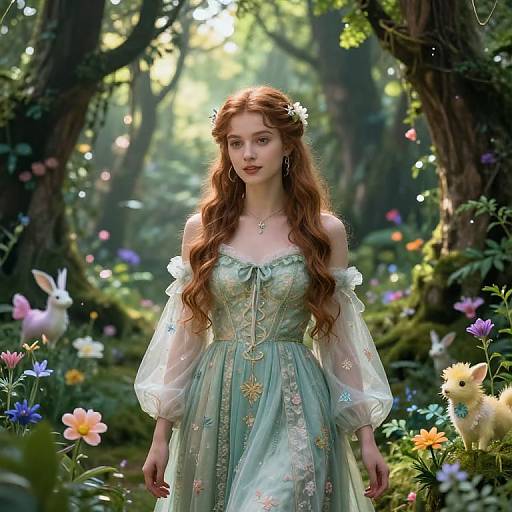 Portrait of Selema in Enchanted Forest