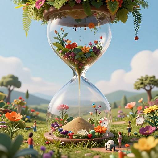 Surreal Hourglass Inverted World