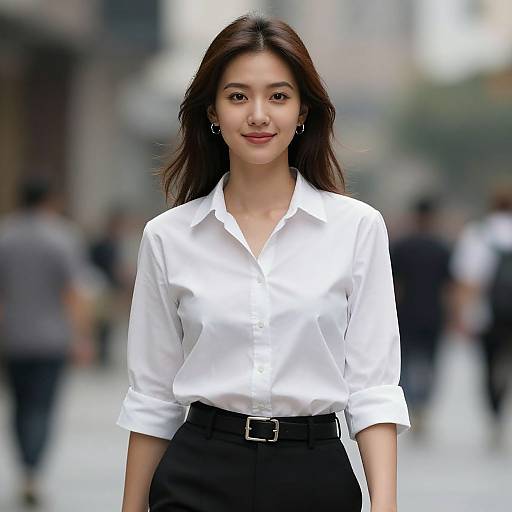 Realistic Portrait of Casual Workwear