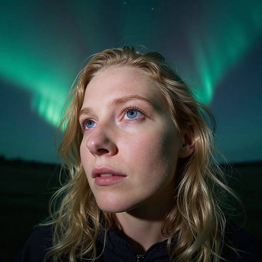 Ethereal Northern Lights Portrait