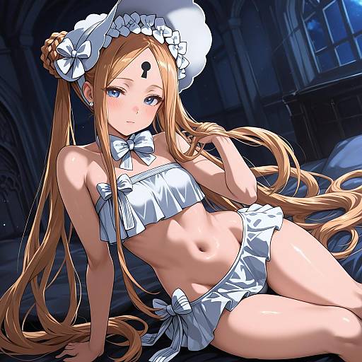 Illustration of Abigail williams (swimsuit foreigner) (fate), fate (series) in the style of Cafekun
