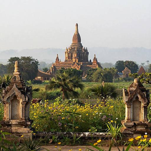 Iconic Ancient Ruins in Lush Greenery