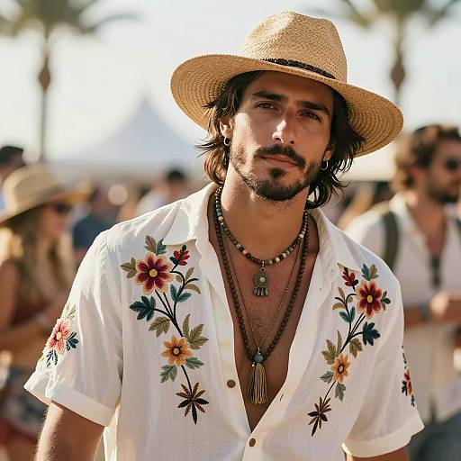 Stylish Boho Male Party Attire