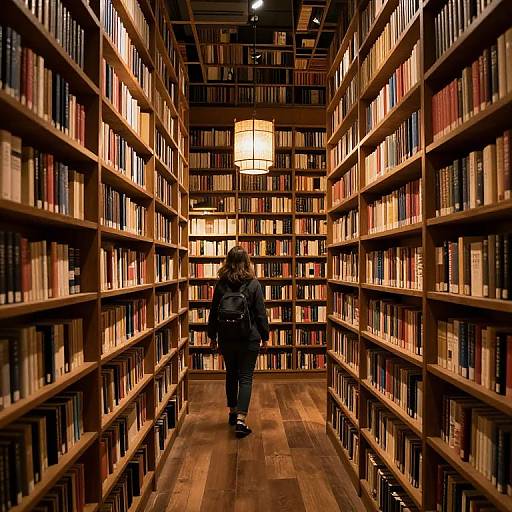 Ethereal Luminous Library Labyrinth