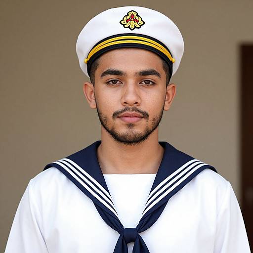 Realistic Asian Man in Arabic Sailor Costume
