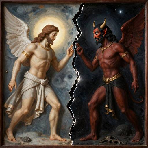 Divine Mirror: God and Devil