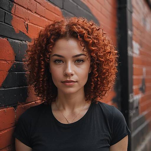 Intimate Portrait with Fiery Red Curls
