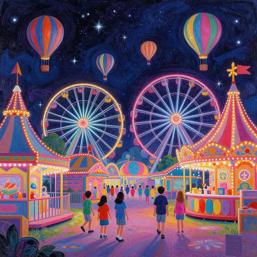 Neon Night Carnival Fantasy