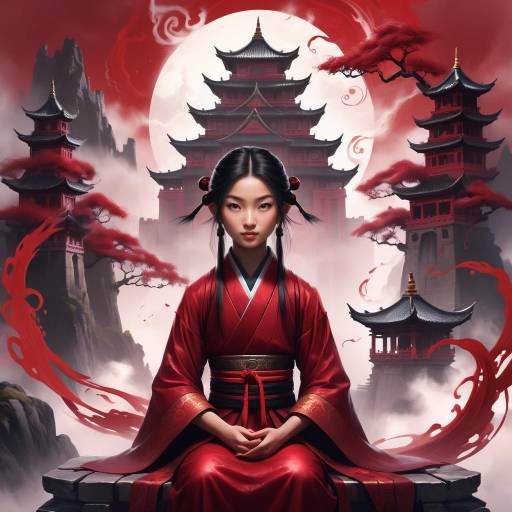 Crimson Oracle in a Mystical Castle Crimson Oracle in a Mystical Castle