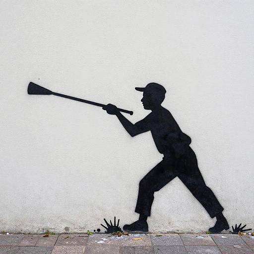 Banksy-Inspired Graffiti Art
