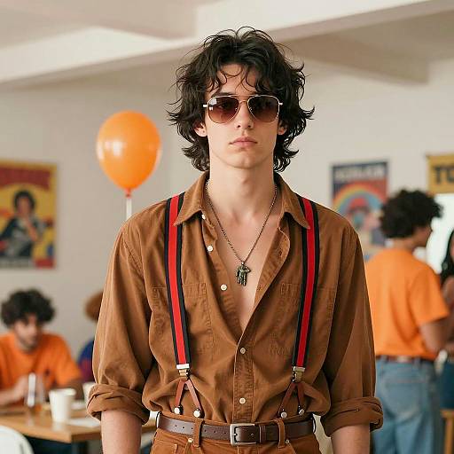 Retro Costume Party in Photorealistic Style