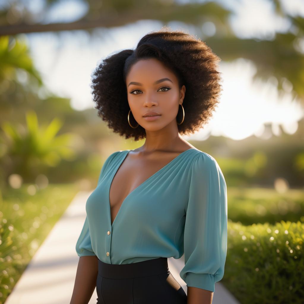 Stunning Portrait of a Young Black Woman