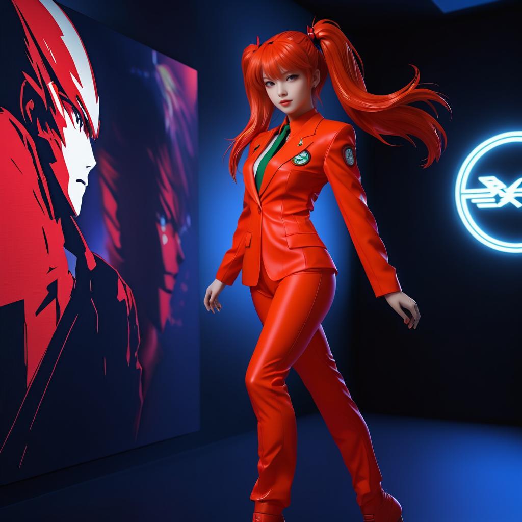 Photorealistic Asuka Langley Portrait