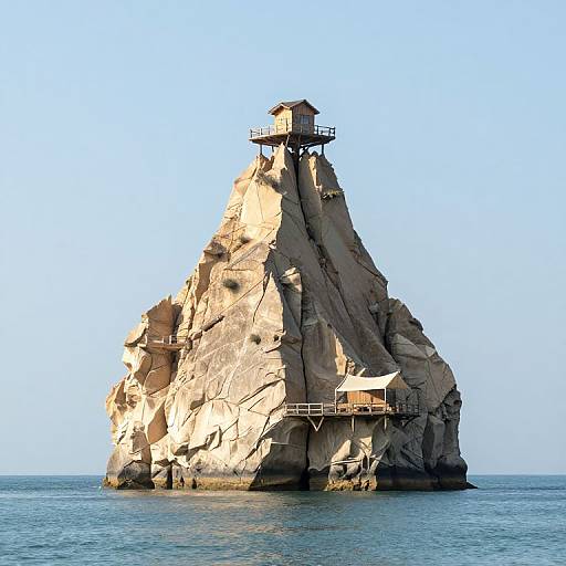 Surreal Floating Mountain Hut
