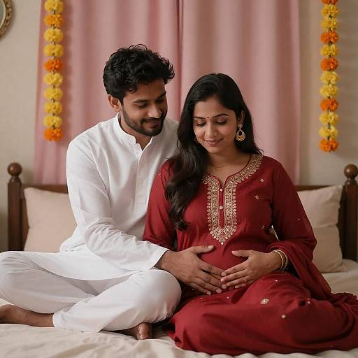 Cozy Couple in Romantic Room Design