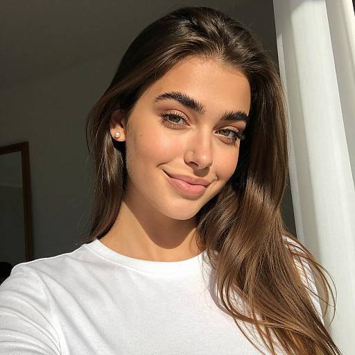 Radiant Young Woman in Soft Light