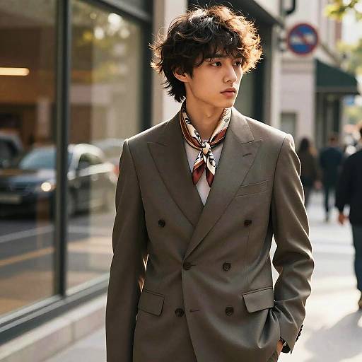 Shaggy Fringe Tailored Suit Editorial