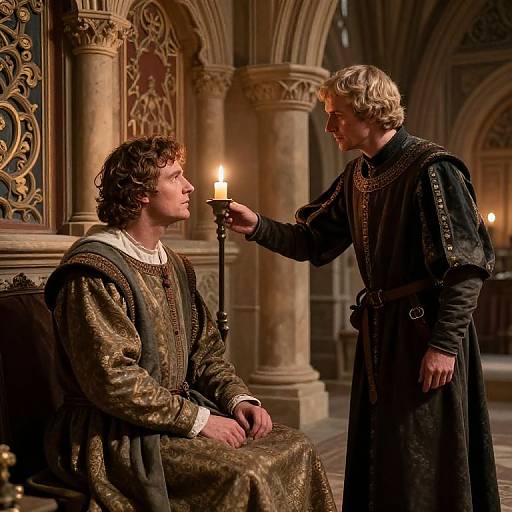 Medieval Servant in Noble Castle