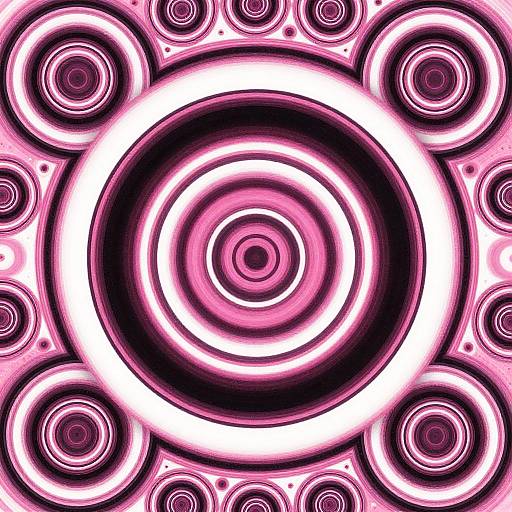 Psychedelic Concentric Circles Pattern