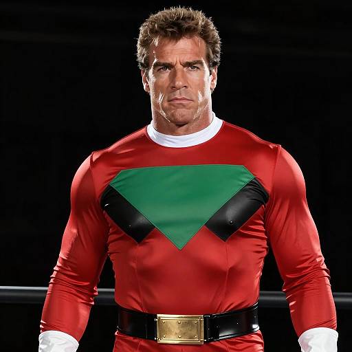 Handsome Man in Rocky Balboa Costume