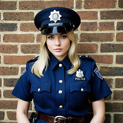 British Policewoman in Uniform