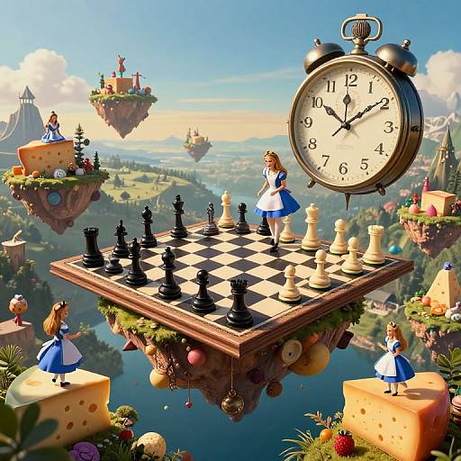 Surreal Cheese Islands Fantasy Realm