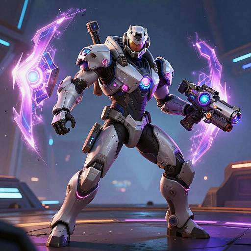 Futuristic Neon Warrior Fortnite Skin