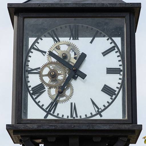 Surreal Transparent Gear Clocktower