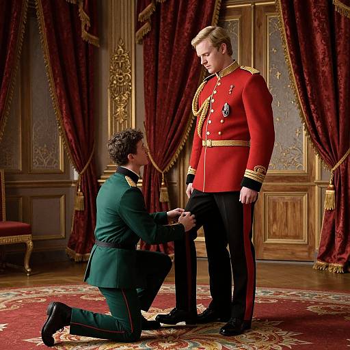 Regal Fitting in Opulent Chamber