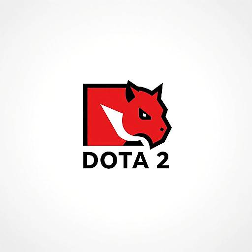 Minimalistic Dota 2 Logo Vector Art