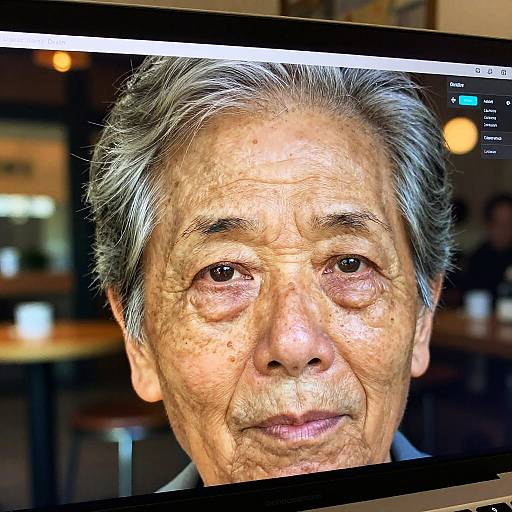 Photorealistic Aging Filter Close-Up