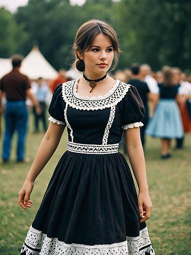 Young Girl in Folk Dance Costume