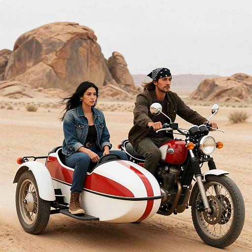 Adventure Ride in Desert Landscape