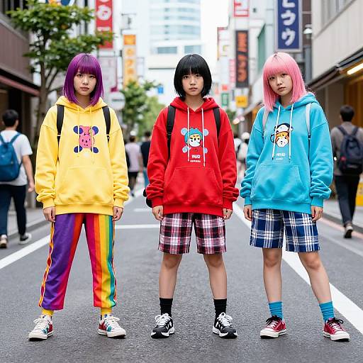 Vibrant Harajuku Street Style