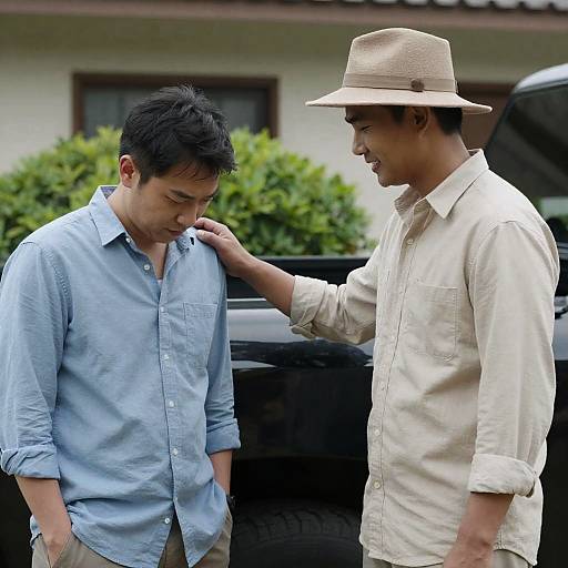 Candid Moment Between Two Friends