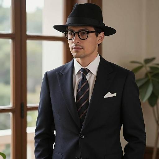 Man in Modern Great Gatsby Style Suit