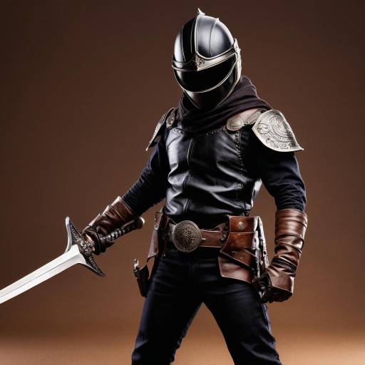 Male Warrior in Armor with Sword