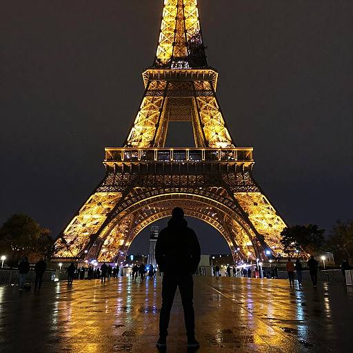 Romantic Night at Eiffel Tower