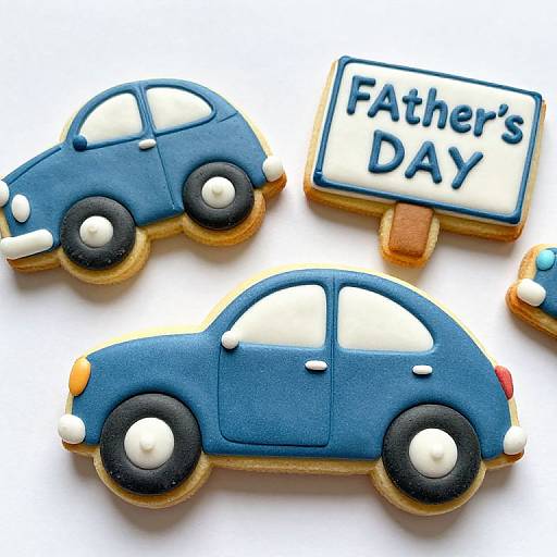 Whimsical Vintage Car Father's Day Cookies
