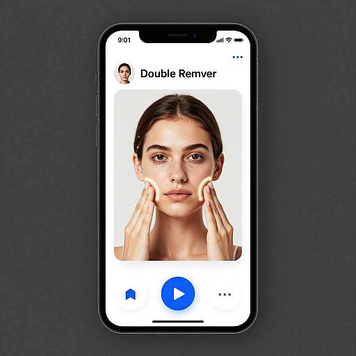 Digital Double Chin Remover App Art