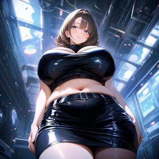Mature Female in Stylish Underground Lounge Mature Female in Stylish Underground Lounge